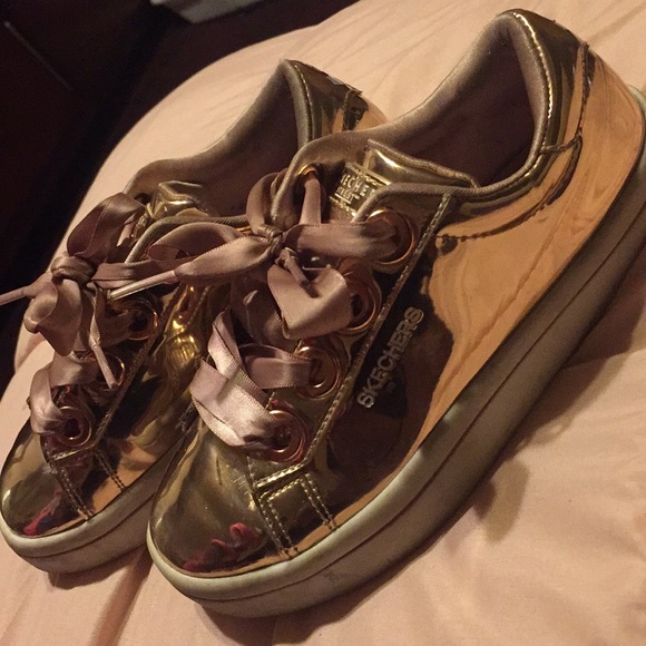 Rose Gold Sneakers - Picture 1 of 2